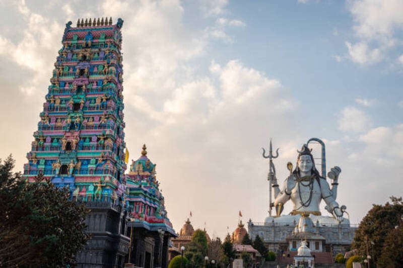 siddheswar dham or char dham temple at namchi image is taken at namchi sikkim india.